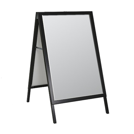 Azar Displays Large Black Slide In A-Frame Double-Sided Indoor/Outdoor Sidewalk Stand 24"W X 36"H 300241